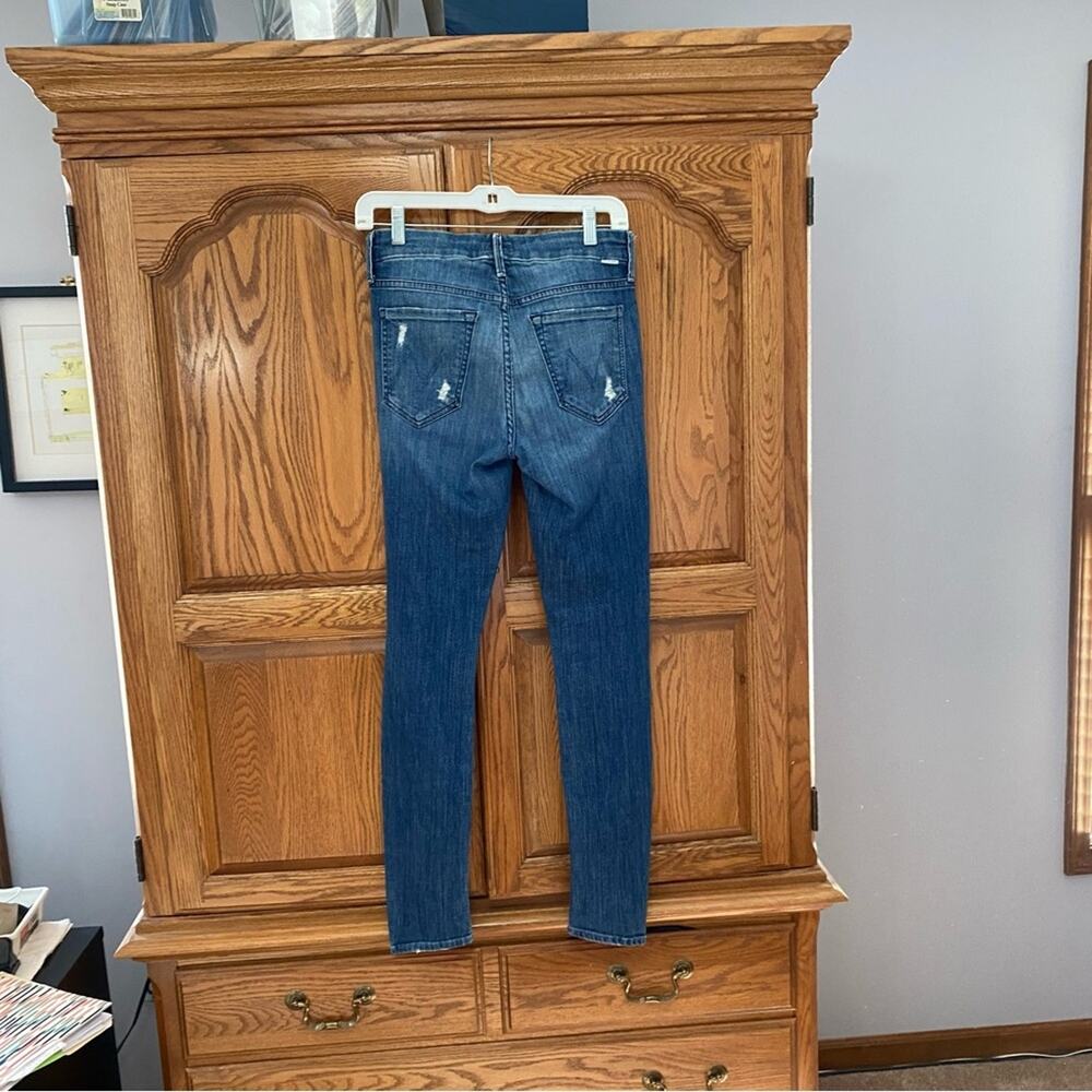 Mother The Looker Homebound Dark Wash Straight Leg Jeans Women’s Sz 26 - Picture 5 of 16